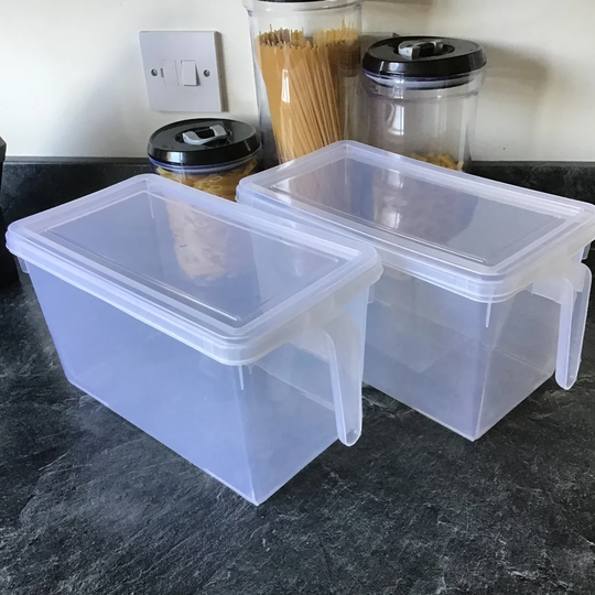 Storage Box With Lid - 2Pk
