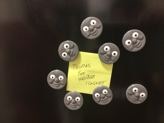 Thomas The Tank Fridge Magnet | 3D Printed Funny Face Memo Note Crisbo Print