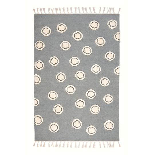 Ring Handmade Kilim Wool Grey/Natural Rug