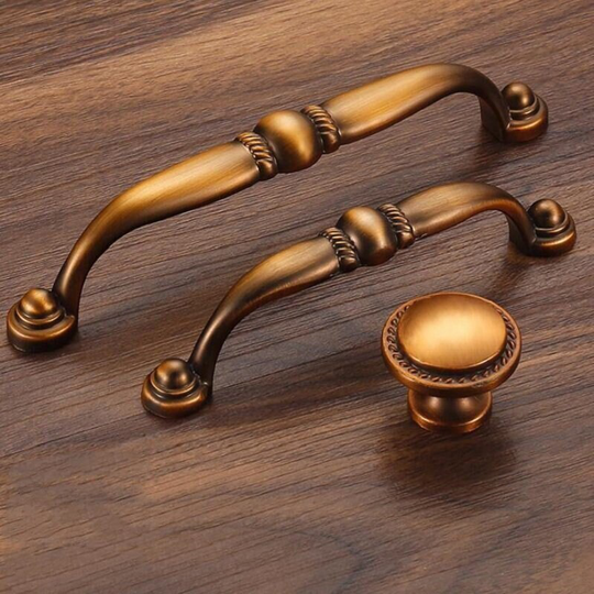 Coffee Bronze Knob Handle Kitchen Cabinet Pulls Drawer Handles Dresser Knobs Zinc Alloy Door Pull Furniture Hardware