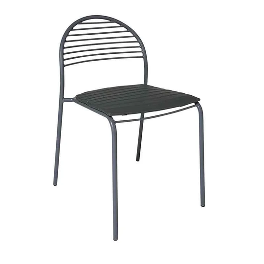 Set Of 2 Zonnendalchairs In Iron With Eco-Leather Seat