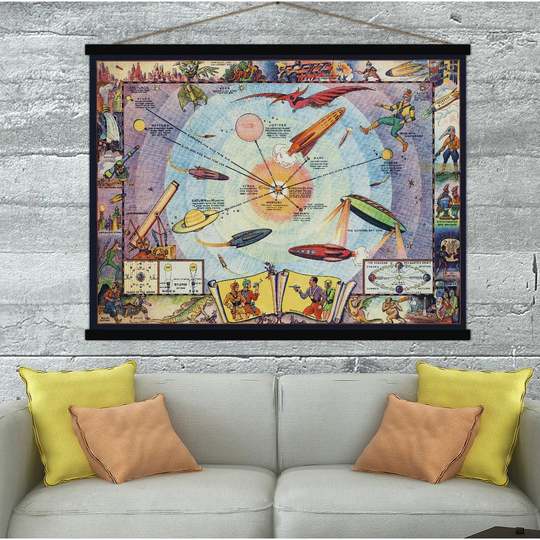 'Comic Space' Graphic Art Print Poster