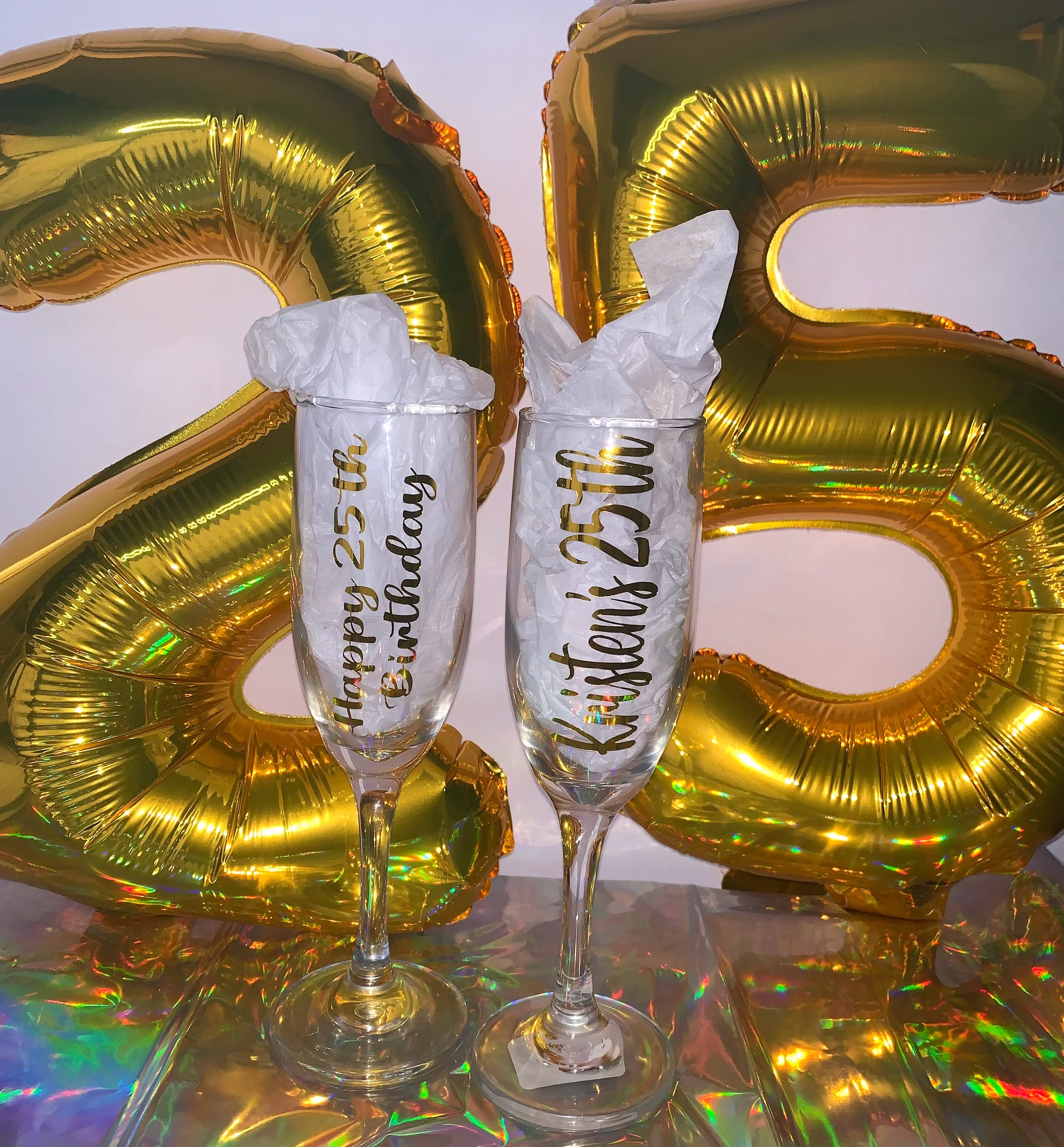 Birthday Decals, Custom Stickers, Name Sticker, Decals For Cups, Champagne Glasses, And