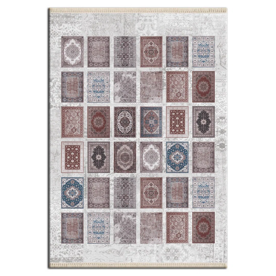 Grosvenor Flatweave Grey/Brown/Blue Rug