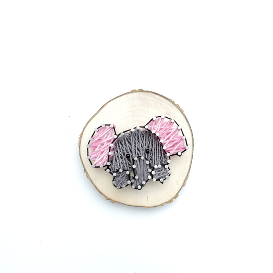 Mini Elephant String Art , Wood Wall Decor, Kids Room Decor, Fridge Magnet, Wildlife Wall Art, Modern Unique Gift, Gift For 20