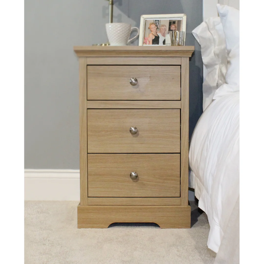 Myrtille 3 Drawer Bedside Table