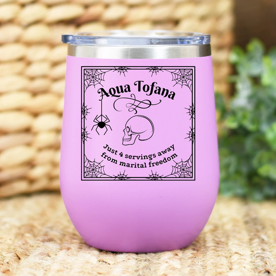 Bailey Sarian Aqua Tofana Wine Tumbler, Merchandise, Merchandise Nay Nay, Merch