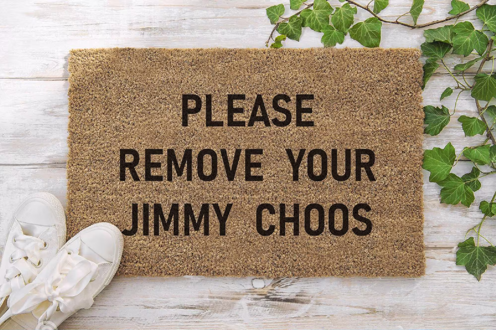 Please Remove Your Jimmy Choos 70 X 40cm Internal Coir Door Mat Funny Humour Gift