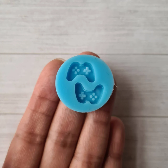 Resin Silicone Mold - 14mm Game Controller Mold, Gamer Mold, Flexible Polymer Clay Supplies, Resin Supplies