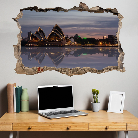 Sydney Opera House Harbour Wall Sticker Art Poster Mural Transfer Decal Print Room Home Nursery Office Shop Decor Id383