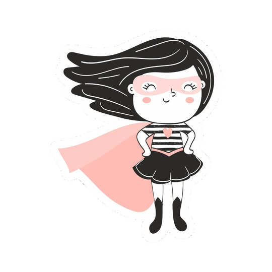 Super Girl Sticker Pack|Sticker Decals|Vinyl Stickers For Laptop Kids Teens Adults Scrapbooking Phone|Cute Vinyl Stickers|Fun