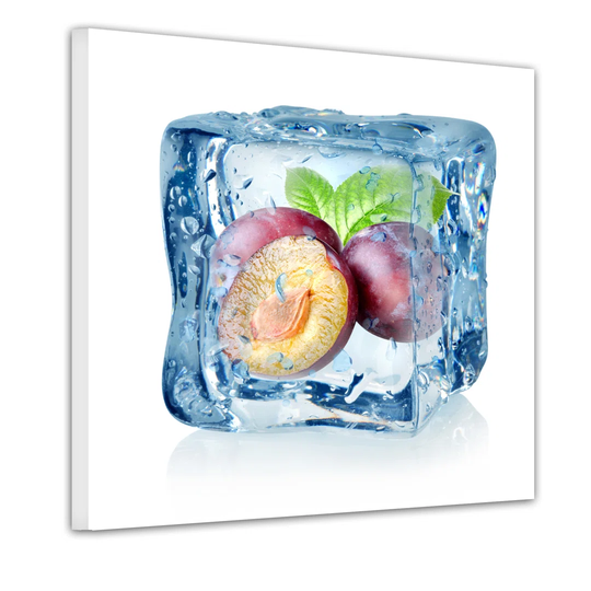 Ice Cube Plum Framed Graphic Art