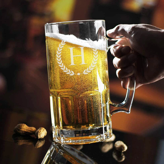 Personalized Horace1 Lt. Glass Beer Mug