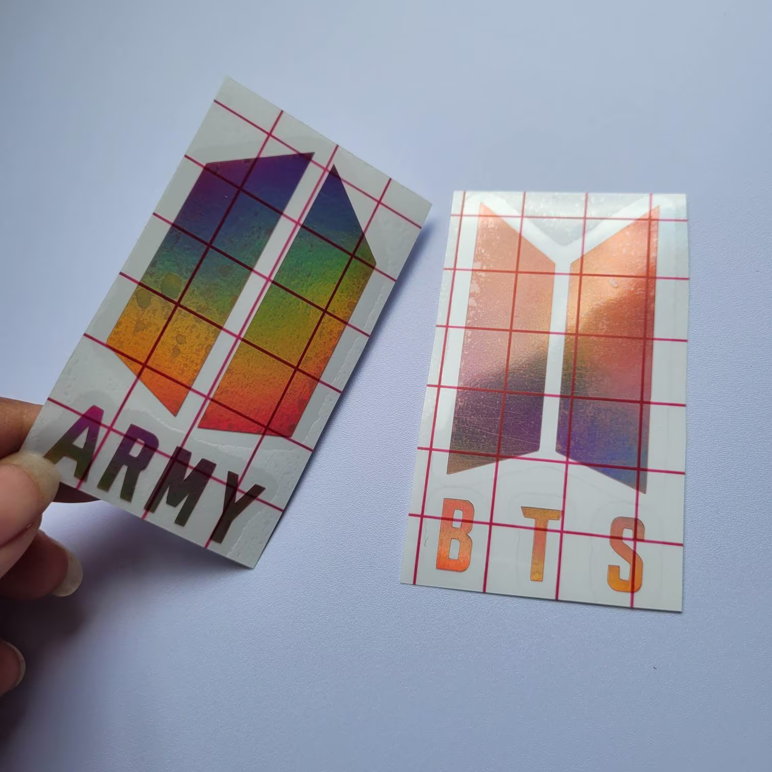 Bts & Army Logo Car Decal, Vinyl Sticker, Bt21 K-Pop, Bangtan Sonyeondan, Fan Window Laptop, Cup Decal