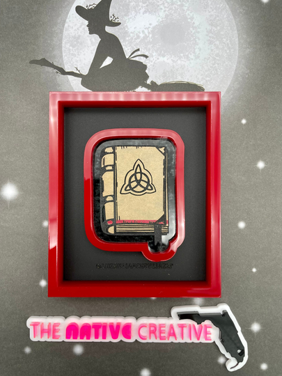Witch Spell Book Shaker Silicone Mold For Resin Crafting Made To Order