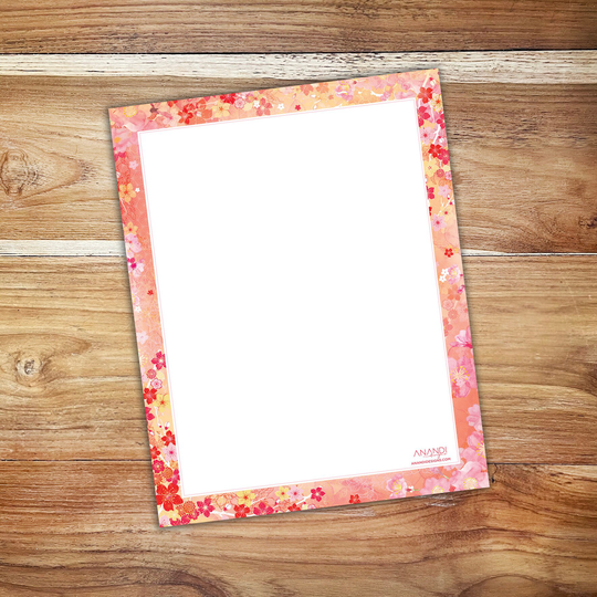 Magnet Planner - Cherry Blossoms Shopping List | 20.5cm X 26cm
