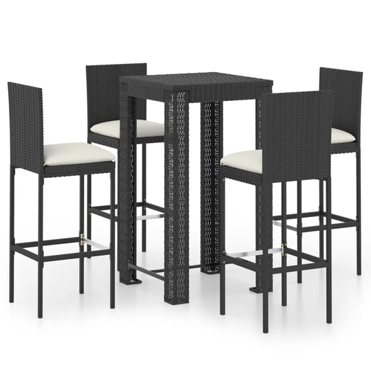 Betel 4 Seat Bar Height Dining Set with Cushions