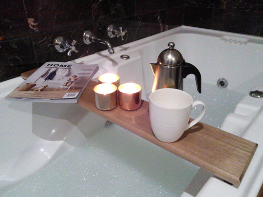 Bath Caddy - Tray Australia Home Decor Bathroom Rustic Custom Gift For Her Wood
