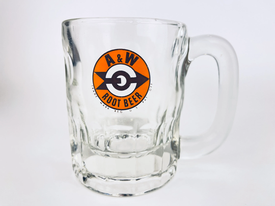 Vintage A&w Root Beer Glass Mug - Heavy Bottom