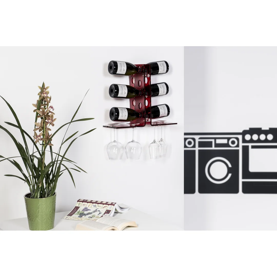 Mayville 10 Bottle Wall Mounted Wine Rack