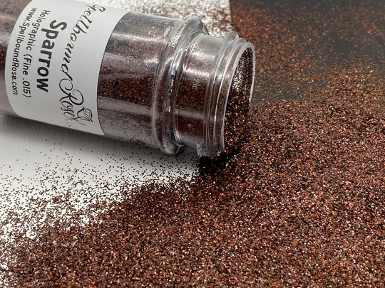 Dark Brown Holographic Fine Glitter | .015, Glitter, "Sparrow