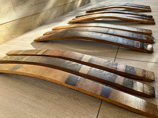 Wine Barrel Finished Oak Staves | 3 Pack