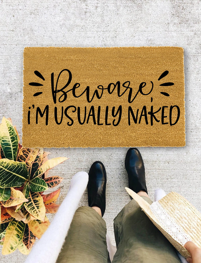 Funny Doormat, Closing Gift, Door Mat, New Home Gift, Wedding Gift - 2013