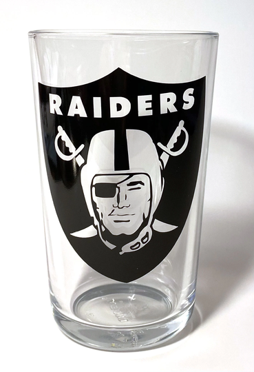 Las Vegas Raiders Pint Beer Glass Set Of 6