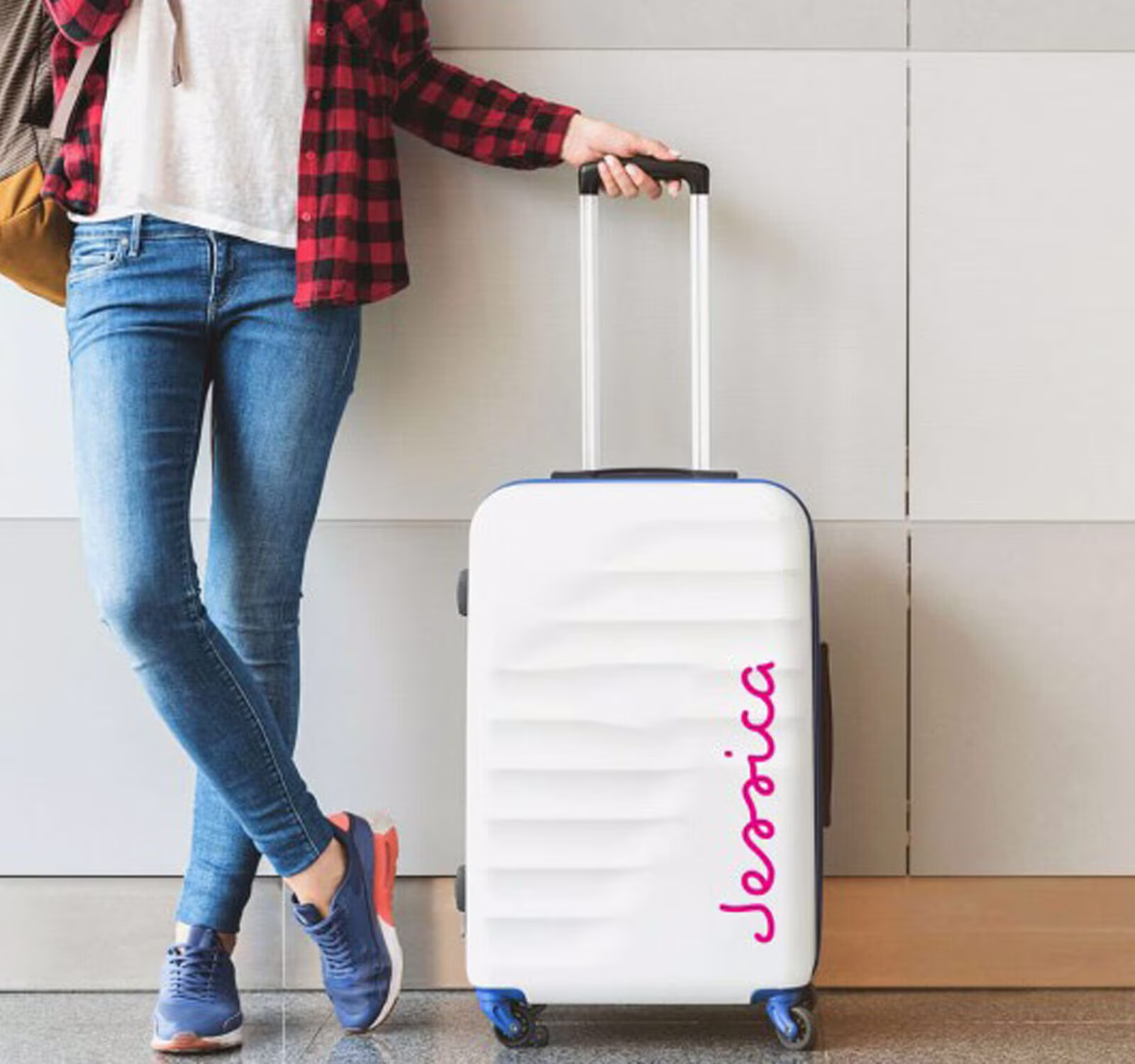 Name Cabin Suitcase Decal Sticker 12 Colours Available