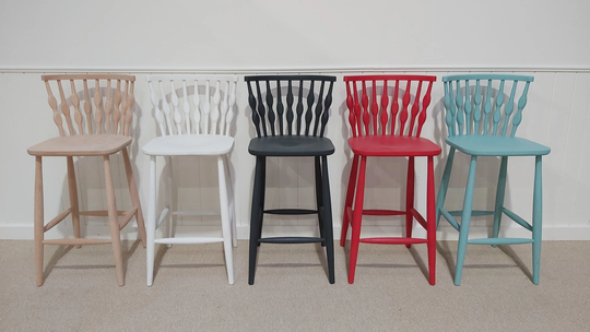 Solid Beech Nub Bubble Kitchen Bar Stools/Dining Stool Chair Painted in Any Colour