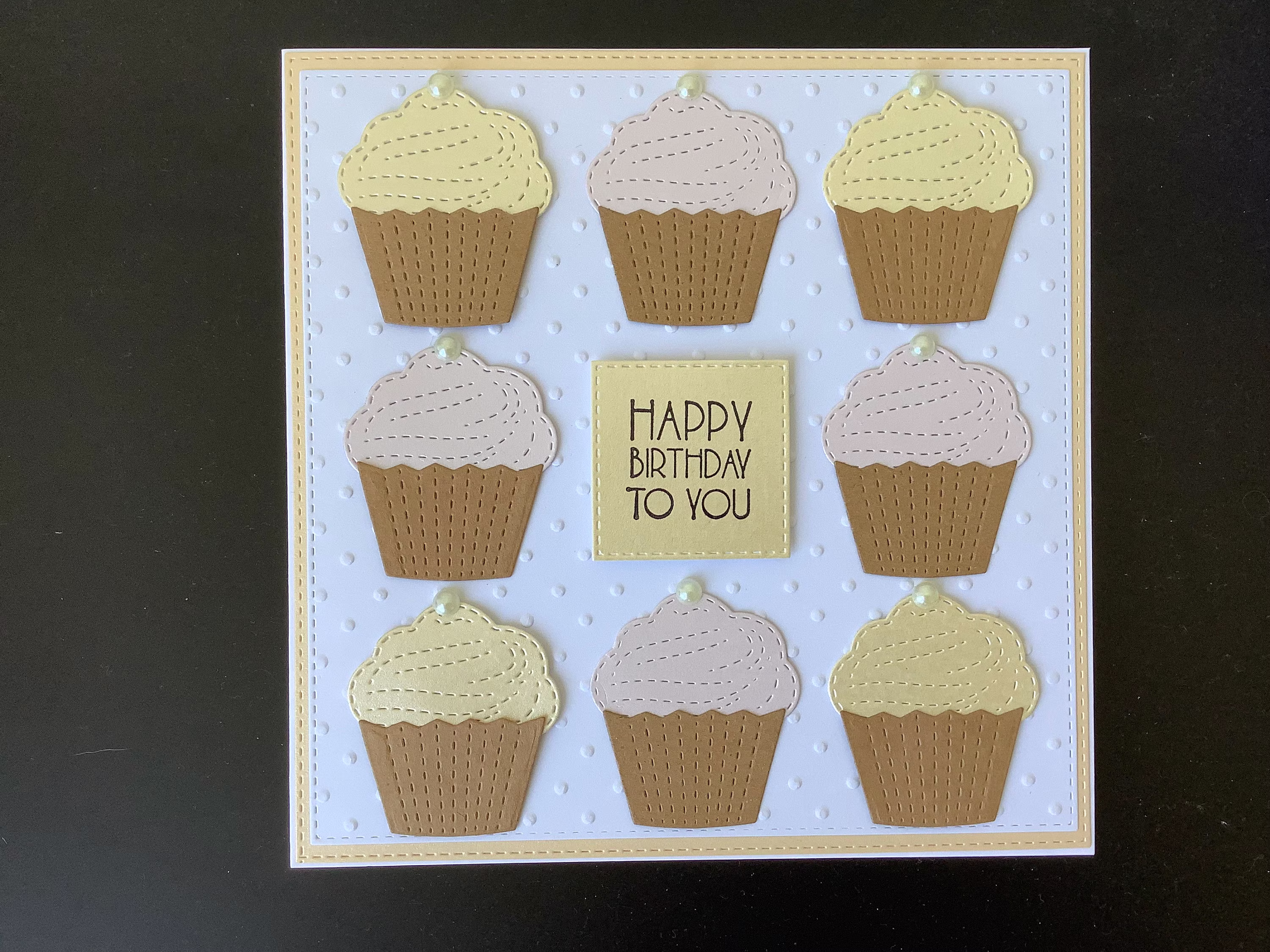 Cup Cake Birthday Cardhand Made Cardhappy Card