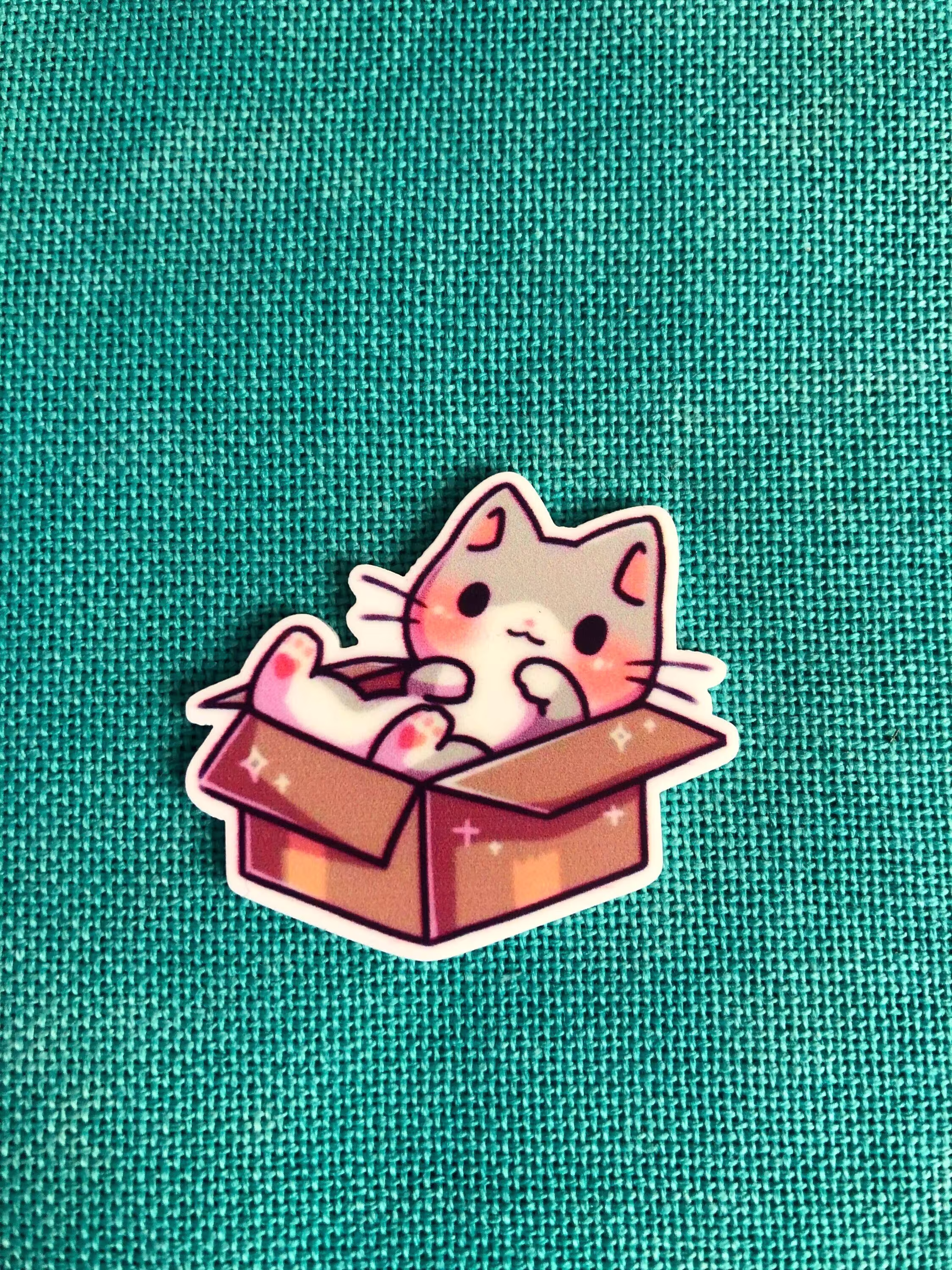 Kitty in A Box | Needle Minder } Cover