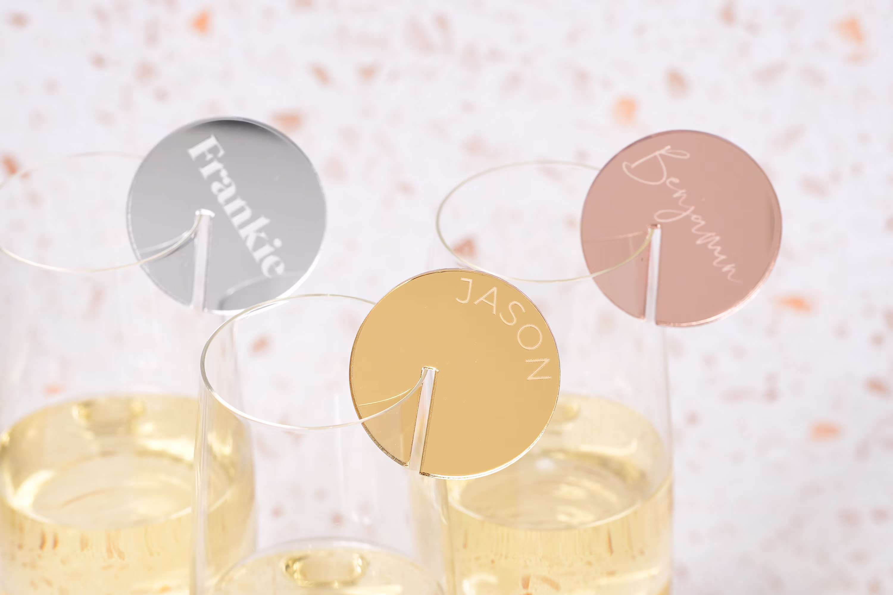 Wedding Name Place Card Ideas Glass Marker Wine Charm Drink Tags Cocktail Champagne Charms Label Setting
