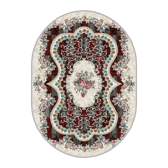 Overstreet Power Loom Brown/White Rug
