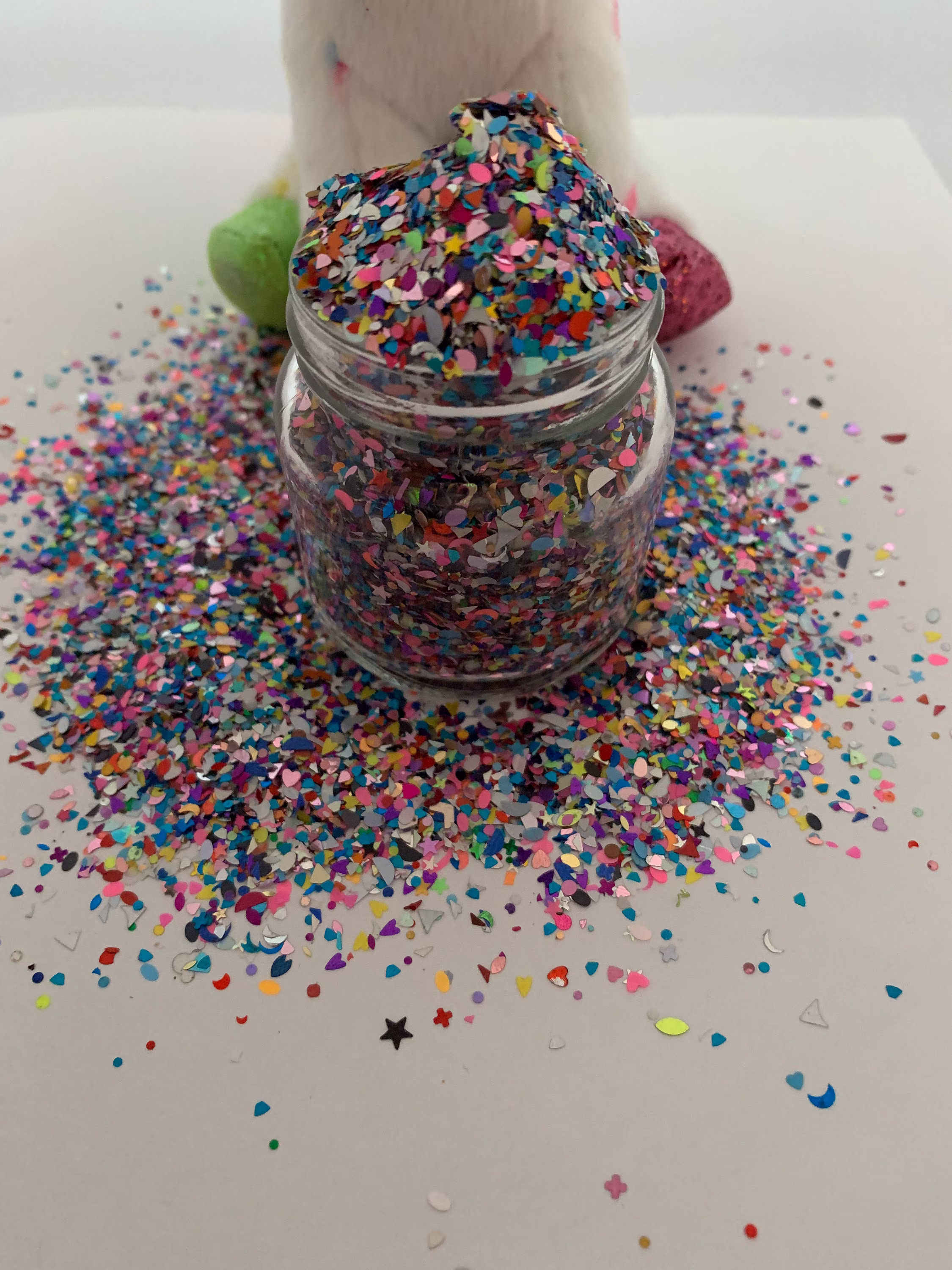 Confetti>Glitter Mix Different Shapes/Loose Chunky Glitter/Glitter By Weight/Chunky Glitter For Epoxy/Resin/Slime/Crafting/Polyester