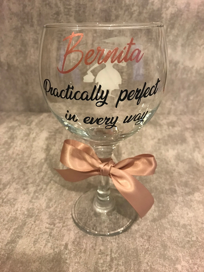 Personalised Gin Glass, Mother's Day Glass For Her, Him, 18Th, 21st, 30Th, Birthday