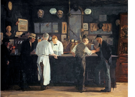 Mcsorley's Bar By John Sloan, 1912 - Postcard Classic