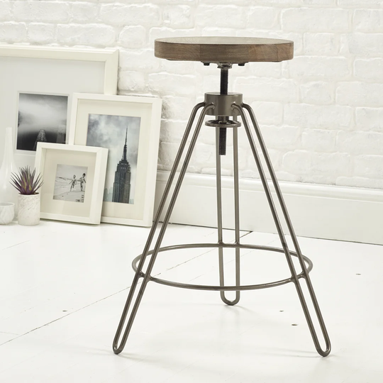 Lester Height Adjustable Bar Stool