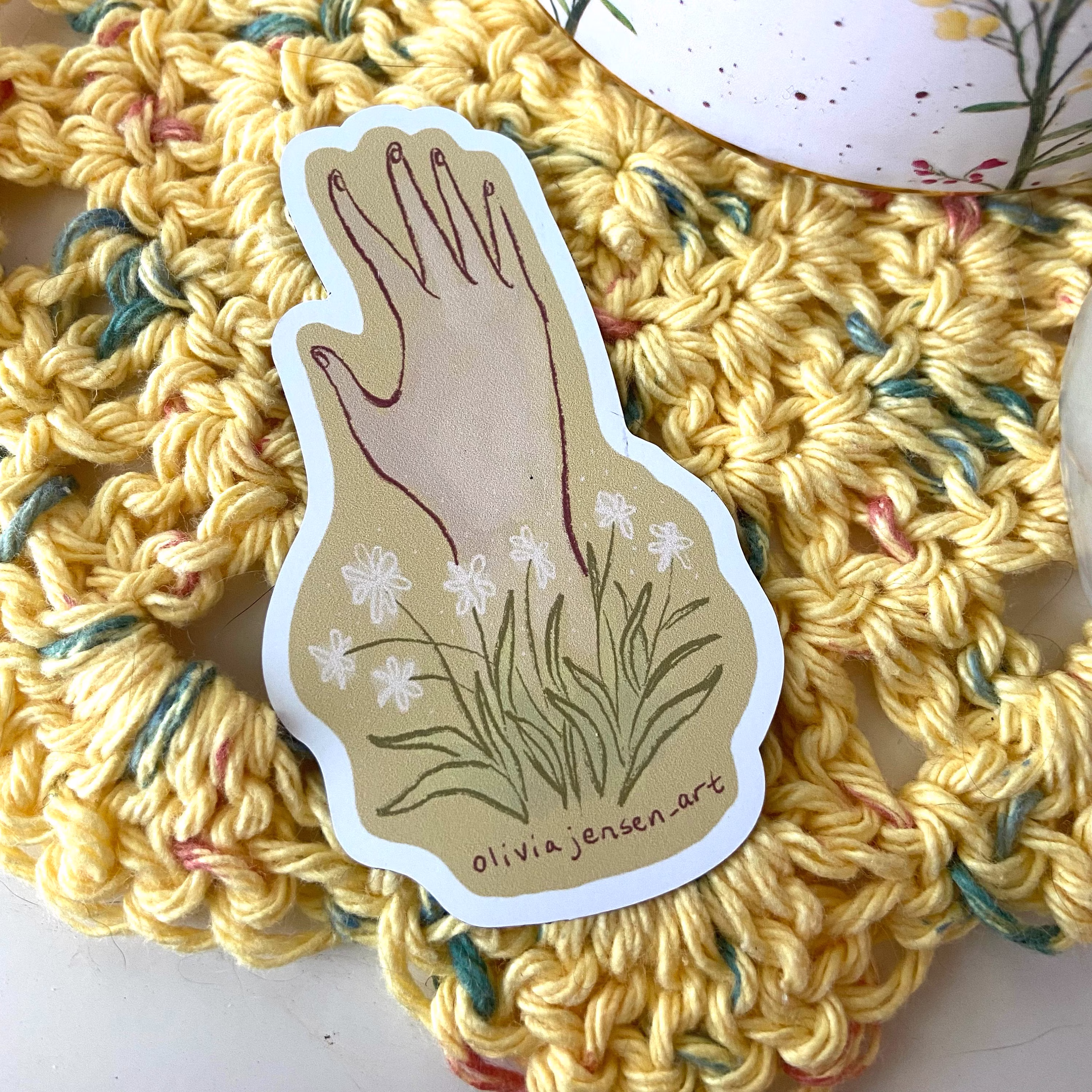 Hand Magnet/Elegant in Flowers Magnets Refrigerator Aesthetic Locker Accessories