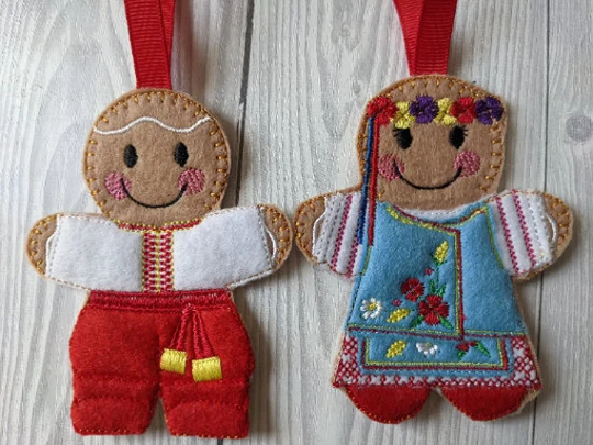 Ukrainian Hopak Gingerbread Dancers | Couple, Girl, Boy