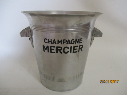 A Fabulous Vintage Mercier Alluminium Champagne/Ice Bucket, Made in France