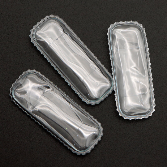 10Pcs Clear Vinyl Material For Shakers Hair Clips, Empty Pocket Sealed Trinket Clips, Diy Sequin Snap Clips