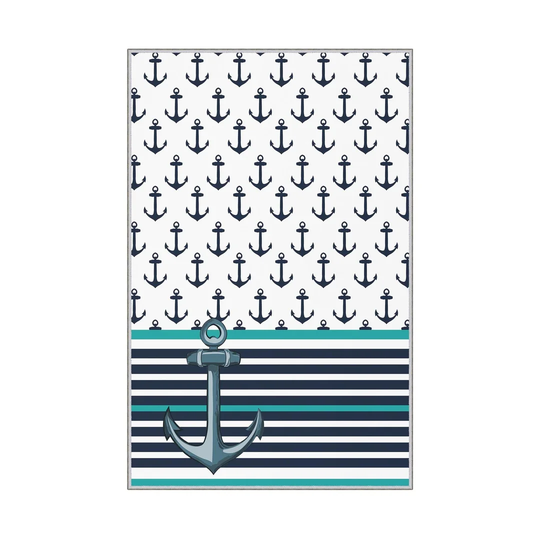 Arago Power Loom White/Blue Rug