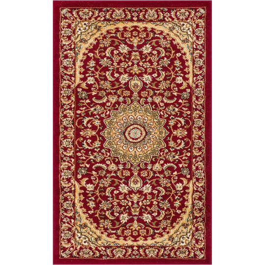 Tufted Red/Beige Rug