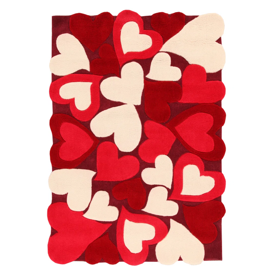 Red/Cream Area Rug