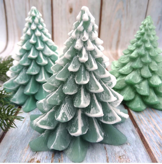 3D Christmas Tree Silicone Mold Soap Silicone Candle Resin Tree Soap Food Grade Chocolate