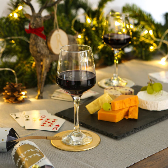 LAV Lal Red Wine Glasses - 400Ml - Clear - Pack Of 12