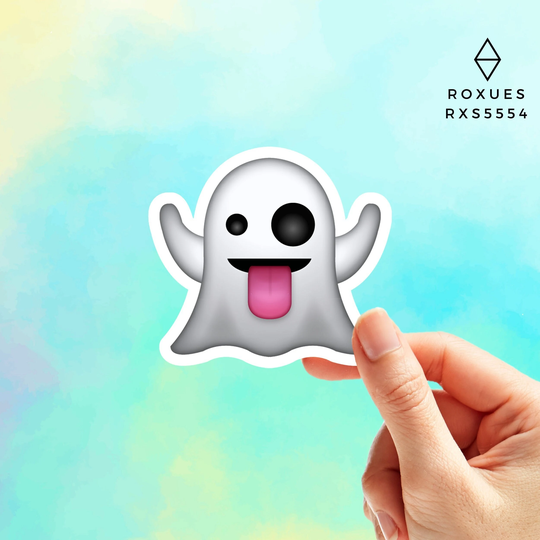 Ghost W Emoji Sticker, Faces, Cool Stickers, Whatsapp Emojis, Stickers For Laptop, Macbook Pro Waterbottle