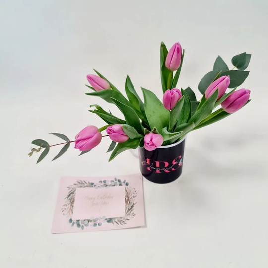 Gift For Mum, Fresh Flower Bouquet, Flower Arrangement, Flowers, Birthday Flowers Gift, Tulips