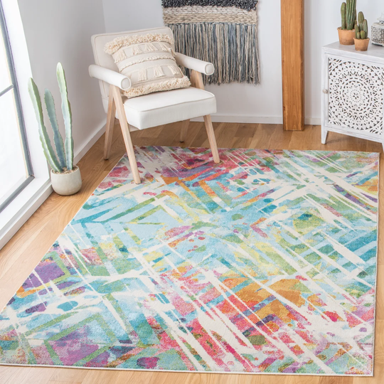 Brockley Looped/Hooked Ivory Rug